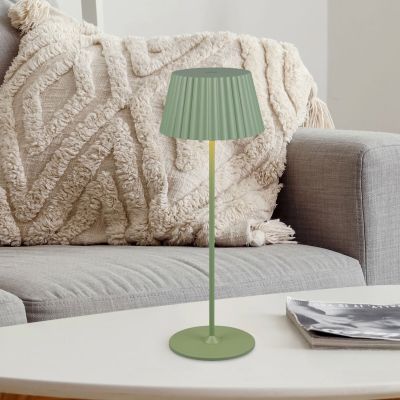 Trio Suarez ladattava LED pöytävalaisin sisä- ja ulkokäyttöön pistaasi | Alk. 85,90 €