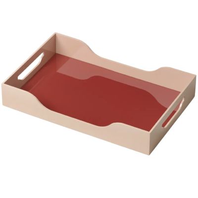 Printworks, Lacquered Tray - Swell, Maroon/Pink 34x20 cm | Alk. 42,00 €