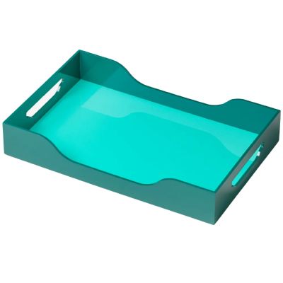 Printworks, Lacquered Tray - Swell, Turquoise/Green 34x20 cm | Alk. 42,00 €