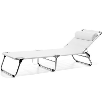 Fiam, Amigo aurinkotuoli, valkoinen alumiini/tekstiili | Alk. 317,00 €