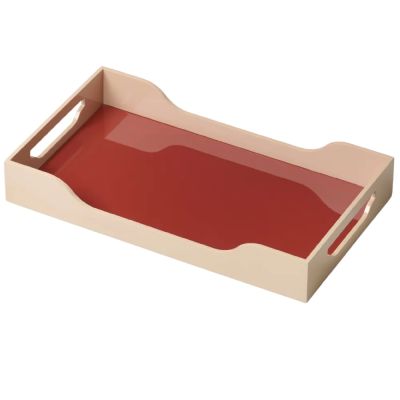 Printworks, Lacquered Tray - Swell, Maroon/Pink 42x27 cm | Alk. 63,00 €