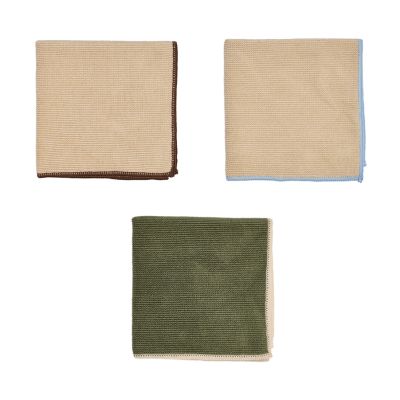 OYOY Mundus mikrokuituliina 30x30 cm 3 osaa. Camel-olive | Alk. 9,00 €