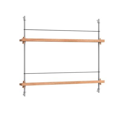 Moebe - Magazine Shelving 65 Hylly Oak/Stainless Steel | Alk. 342,00 €