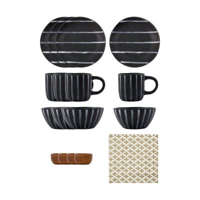 House Doctor Line brunssisetti 16 osaa. Svart-brun | Alk. 70,00 €