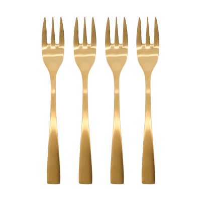 House Doctor Golden kakkuhaarukka 4-pack. Kultainen | Alk. 18,00 €