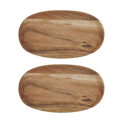 House Doctor Wood-tarjotin 12,5x22,5 cm 2-pack Luonto | Alk. 23,00 €
