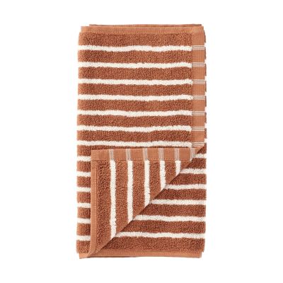 Scandi Living Drift pyyhe 30x50 cm Ruskea-valkoinen | Alk. 5,90 €
