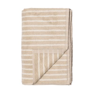 Scandi Living Drift kylpypyyhe 70x140 cm Beige-valkoinen | Alk. 41,80 €