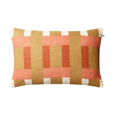 Chhatwal & Jonsson Benaras tyynynpäällinen 40x60 cm Khaki-rose-apricot orange | Alk. 71,00 €