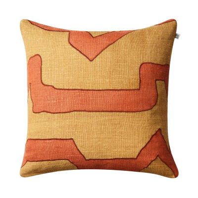 Chhatwal & Jonsson Sikkim tyynynpäällinen 50 x 50 cm Apricot orange-khaki | Alk. 86,00 €