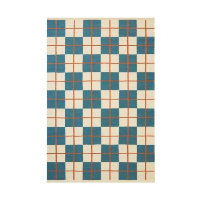 Chhatwal & Jonsson Haveli matto 180x270 cm Heaven blue-light khaki-rust | Alk. 855,00 €