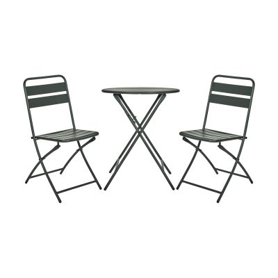 House Doctor Helo kahvisetti 2 tuolilla Vihreä