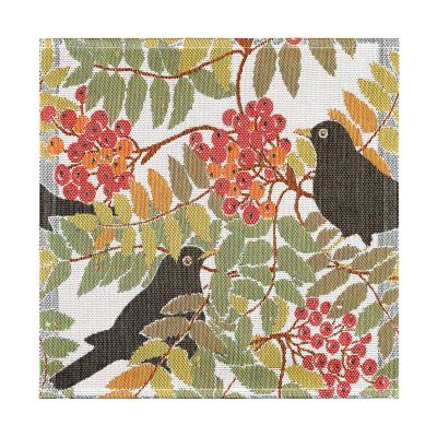 Ekelund Linneväveri Koltrast kangaslautasliina 35x35 cm Monivärinen | Alk. 10,90 €