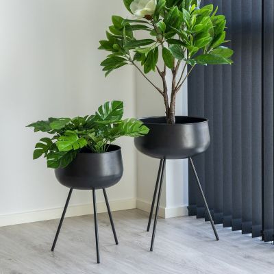 House Nordic Ardola kukkaruukut 2 kpl musta | Alk. 69,00 €