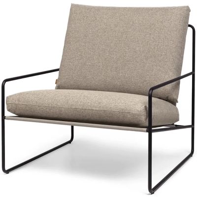 Ferm Living, Desert Nojatuoli Black/Dark Sand | Alk. 1 113,00 €