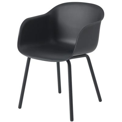 Muuto, Fiber Outdoor Tuoli käsinojalla Anthracite Black | Alk. 355,00 €