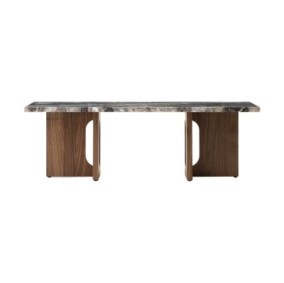 Audo Copenhagen Androgyne sohvapöytä 45x120 cm Grey galaxy-pähkinäpuu | Alk. 1 325,00 €