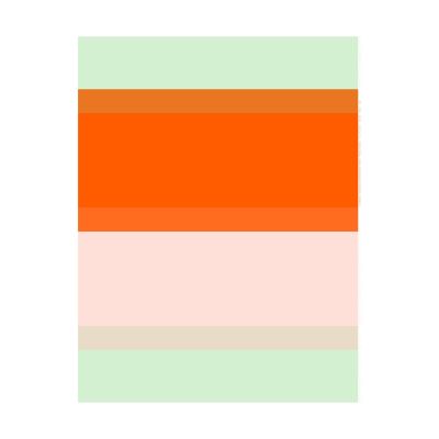Marimekko Hennika puuvillakangas Orange-light pink-sage | Alk. 40,50 €