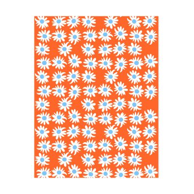 Marimekko Rakastaa ei rakasta puuvillakangas Orange-Off-white-light blue | Alk. 42,30 €