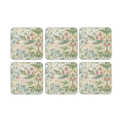 Pimpernel Strawberry Thief -lasinalunen 6 kpl pakkaus Vihreä | Alk. 19,50 €