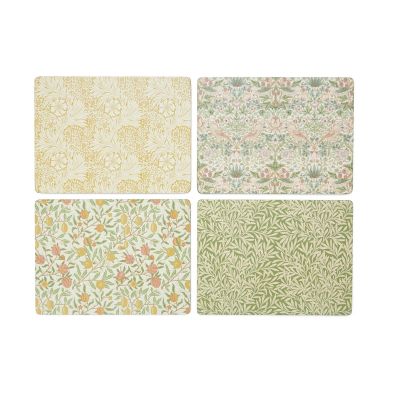 Pimpernel Morris & Co Simpley mixed pöytätabletti 4 osaa. Fruit, Willow, Strawberry Thief, Marigold | Alk. 60,10 €