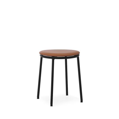 Normann Copenhagen - Circa Jakkara H45 Upholstery Black Steel/Ultra Leather Brandy Normann Copenhag