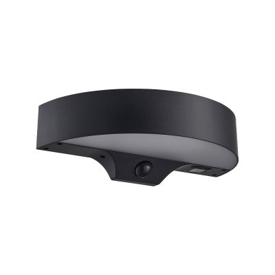 Nordlux - Monay Round Solar Ulkona Seinävalaisin IP44 Musta | Alk. 45,00 €