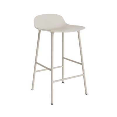 Normann Copenhagen - Muoto Baarituoli H65 Steel/Light Grey | Alk. 259,00 €