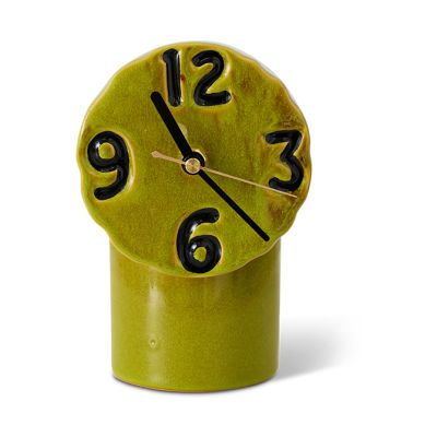 HKliving Retro keramiikkakello 18 cm Oliivi | Alk. 44,90 €