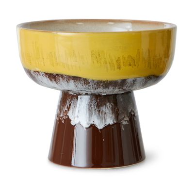 HKliving 70's tapaskulho jalalla L Ø12,5x11 cm Creek | Alk. 18,00 €