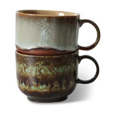 HKliving 70's teekuppi 42,5 cl 2 osaa Odyssey | Alk. 25,00 €