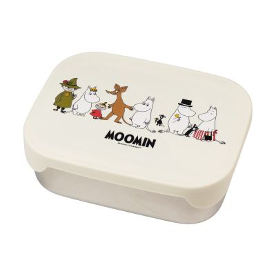 Rätt Start Muminperhe metallinen lounaslaatikko 13x17 cm Beige | Alk. 19,00 €