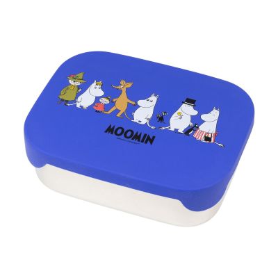 Rätt Start Muminperhe metallinen lounaslaatikko 13x17 cm Sininen | Alk. 19,00 €