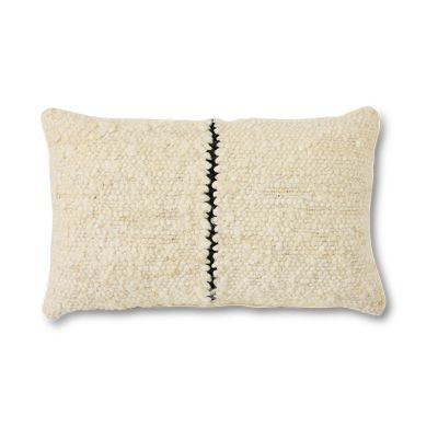 HKliving Natural wool striped tyyny 30x50 cm Valkoinen | Alk. 47,95 €