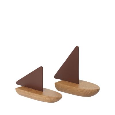 Ferm Living - Opty Boat Veistos Set of 2 Tumma Pecan/Oak | Alk. 45,00 €