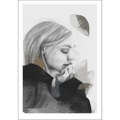 Anna Bülow, Anna Bülow poster Dreamer in Black 50x70 cm sign/numrerat