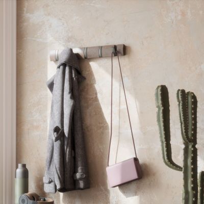 Umbra Flip naulakko 5 koukkua, harmaa