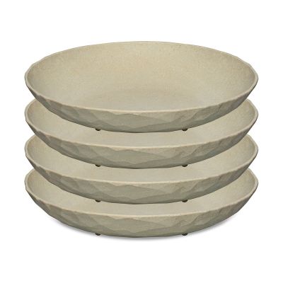 Koziol Club syvä lautanen Ø 22 cm 4-pakkaus Nature desert sand