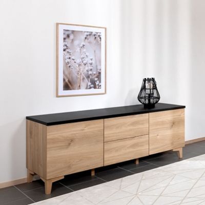 Hiipakka Niklas tv-taso 150 cm N5.1 hunaja tammi/musta | Alk. 759,00 €