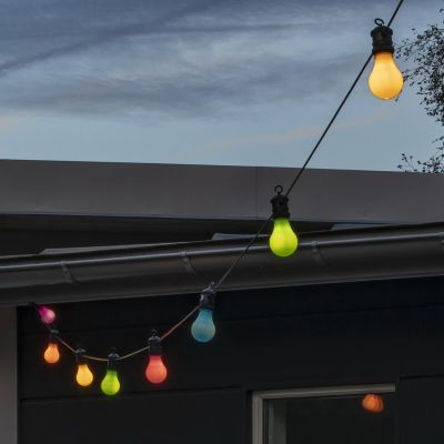 Konstsmide Pastelli 10-ledin valosarja sisä-/ulkokäyttöön monivärinen