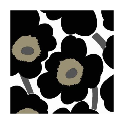 Marimekko Unikko servetti 33x33 cm 20 kpl Black-White | Alk. 5,00 €