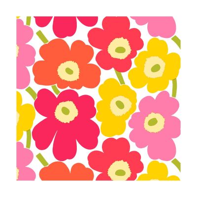 Marimekko Mini Unikko lautasliinat 20 kpl Pink-yellow | Alk. 4,50 €