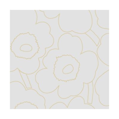 Marimekko Piirto Unikko lautasliina 33x33 cm 20 kpl Cream Gold