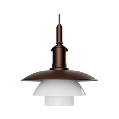 Louis Poulsen - PH 3/3 Riippuvalaisin Aged Brass/Opaali Glass