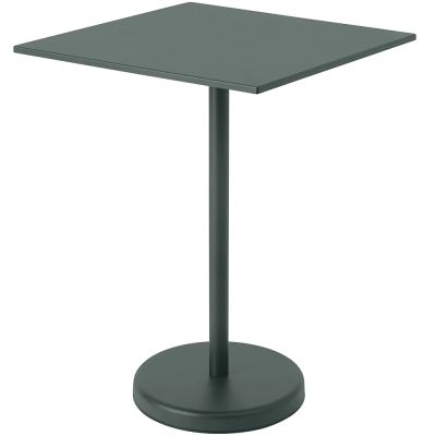 Muuto, Linear Steel Baaripöytä 70x70 h: 95 cm Dark Green | Alk. 830,00 €