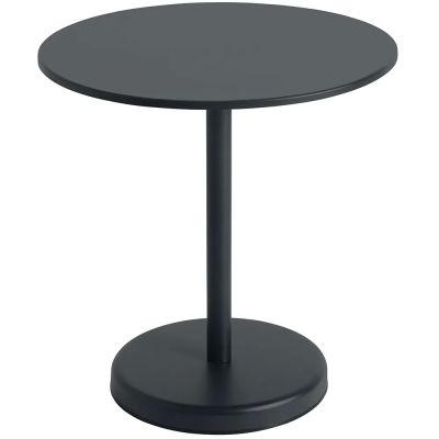 Muuto, Linear Steel Bistropöytä Ø70 cm Anthracite Black | Alk. 801,00 €