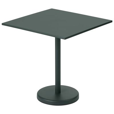 Muuto, Linear Steel Bistropöytä 70x70 cm Dark Green | Alk. 801,00 €