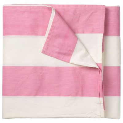 Midnatt Gaia pöytäliina 145x145 cm, vaaleanpunainen/valkoinen | Alk. 35,00 €