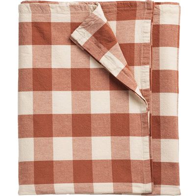 Midnatt Bertel pöytäliina 250x145 cm, ruskea/aprikoosi | Alk. 75,00 €