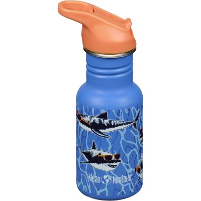 Klean kanteen Kid Classic Narrow Flip vesipullo 355 ml, sharks in shades | Alk. 20,00 €